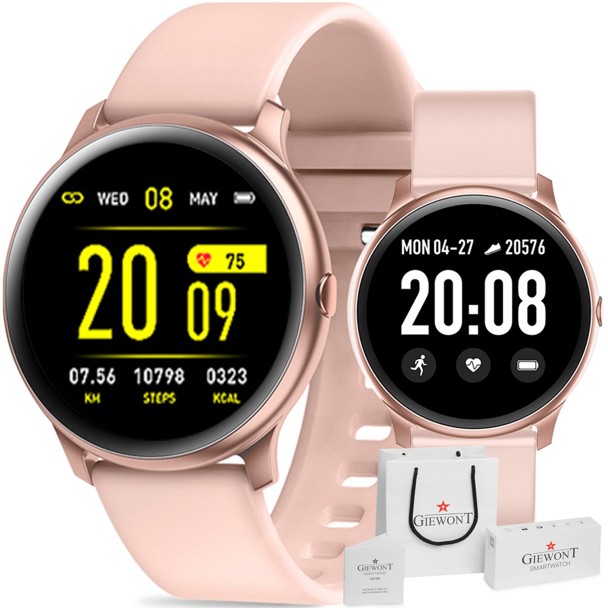 Smartwatch GIEWONT GW100-5 Różowy