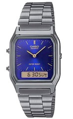 Zegarek damski Casio AQ-230GG-2ADF CA0332 na stalowej bransolecie, tarcza analogowo-cyfrowa kolor —
